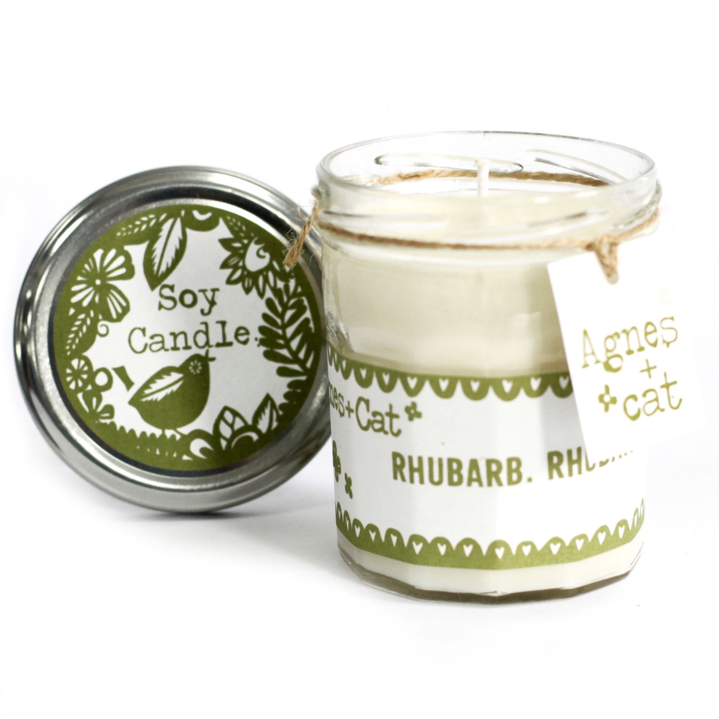 Geschenkbox - Rhabarber Rhabarber (Kerze) + Weisse Feige & Fell Berry (Sprudel)
