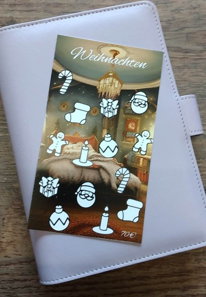 Christmas Weihnachten sparen Challenge Budget Budgeting A6