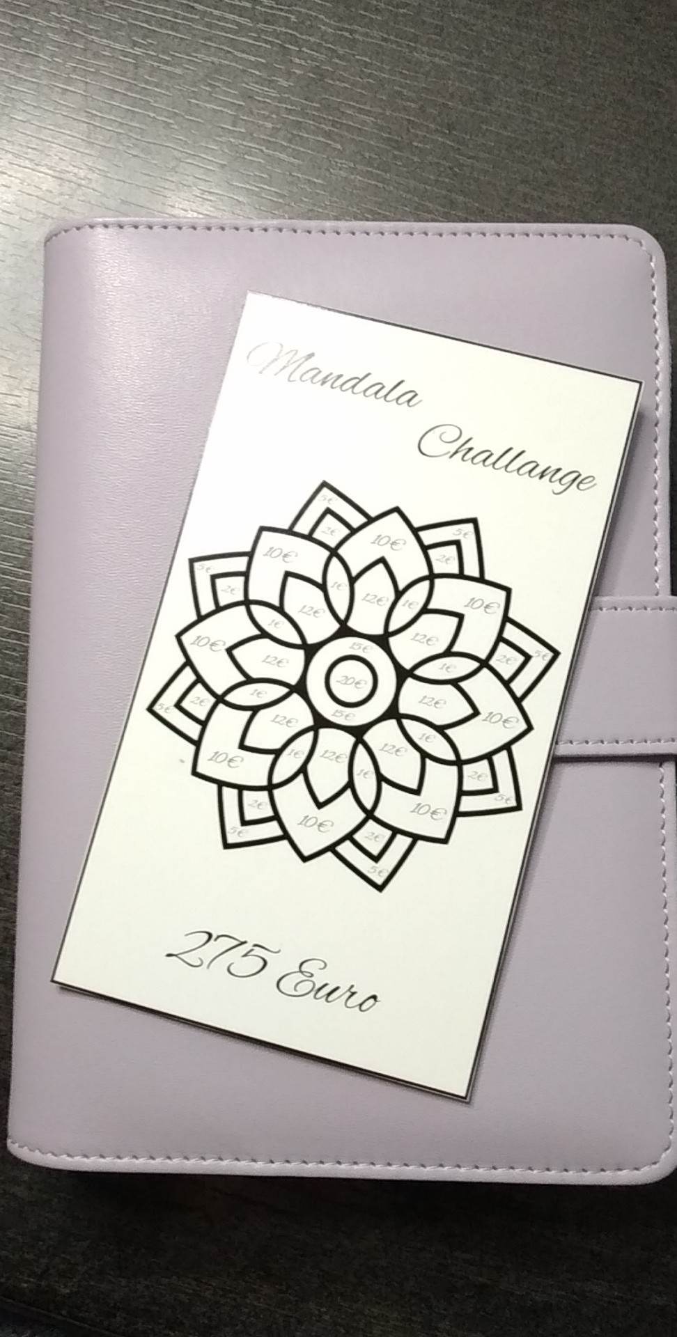 Mandala Challenge Budget Budgeting sparen A6