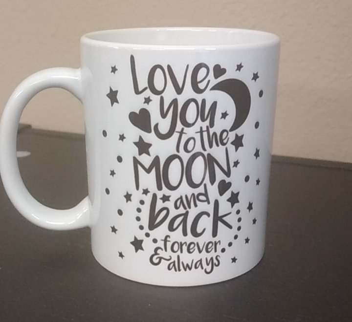 Tasse Liebe Mond Moon Love you Geschenk