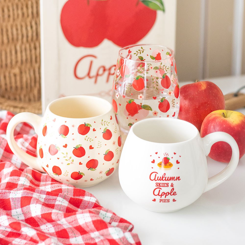 Tasse mit Apfeldruck