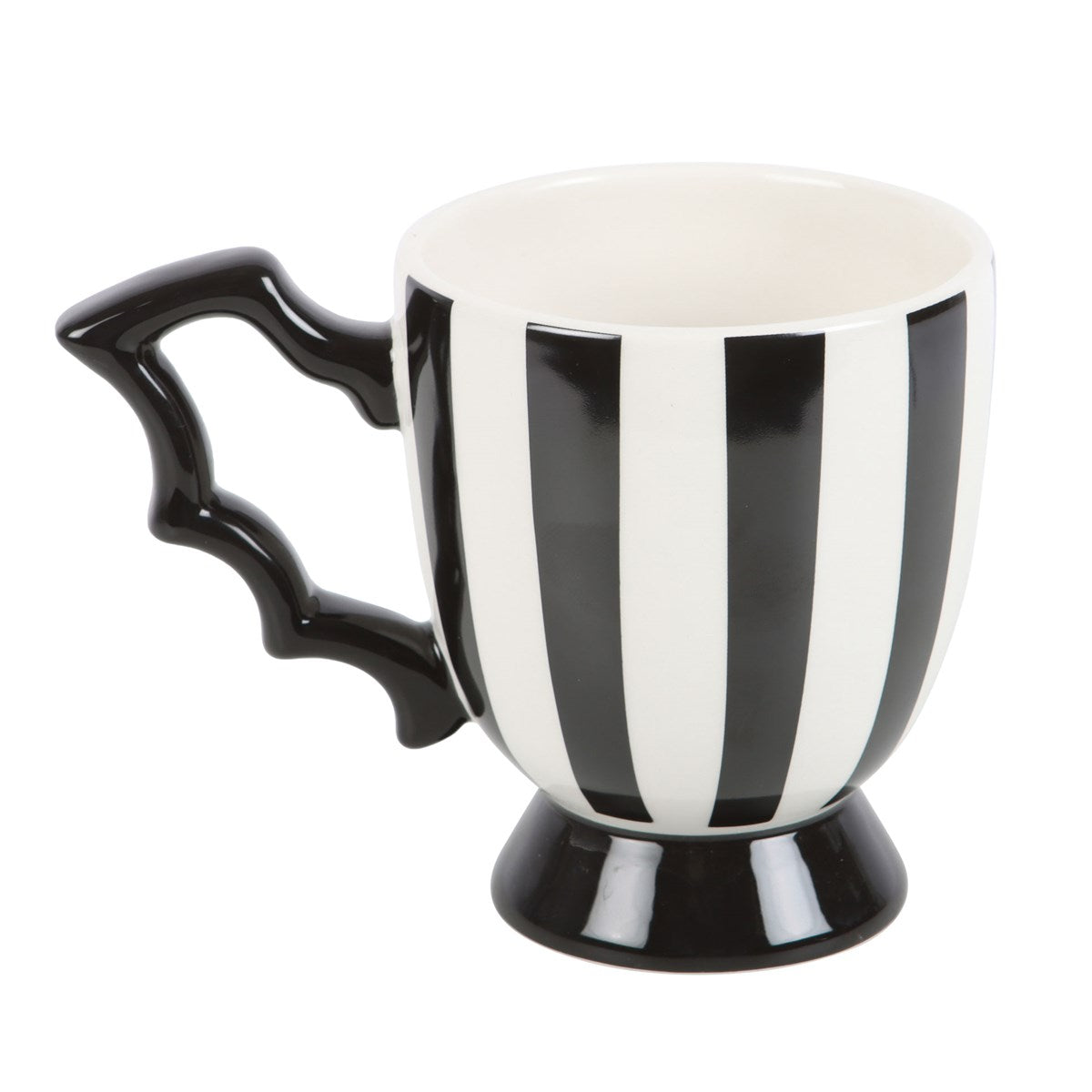 Schwarz weisse Tasse Stripes
