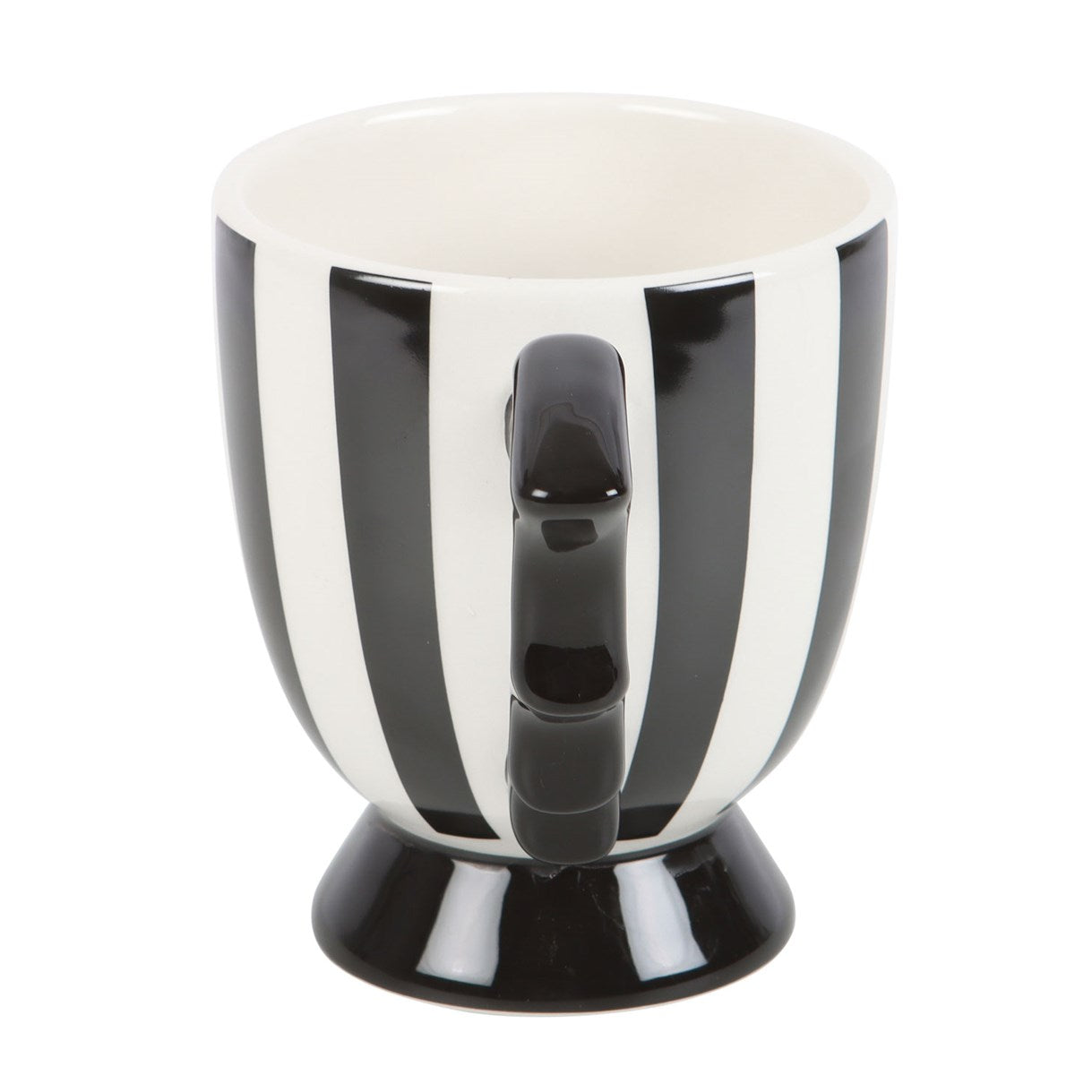 Schwarz weisse Tasse Stripes