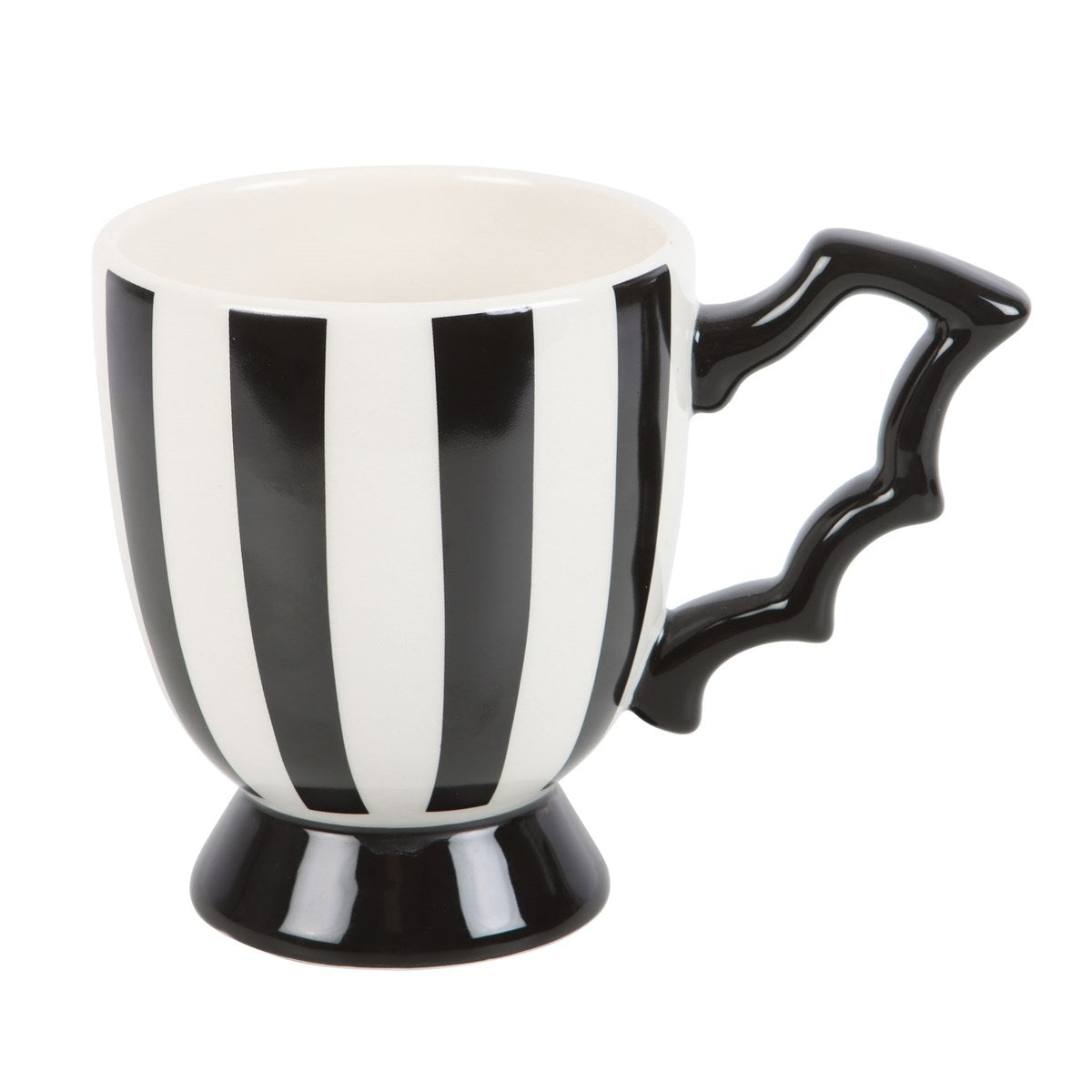 Schwarz weisse Tasse Stripes