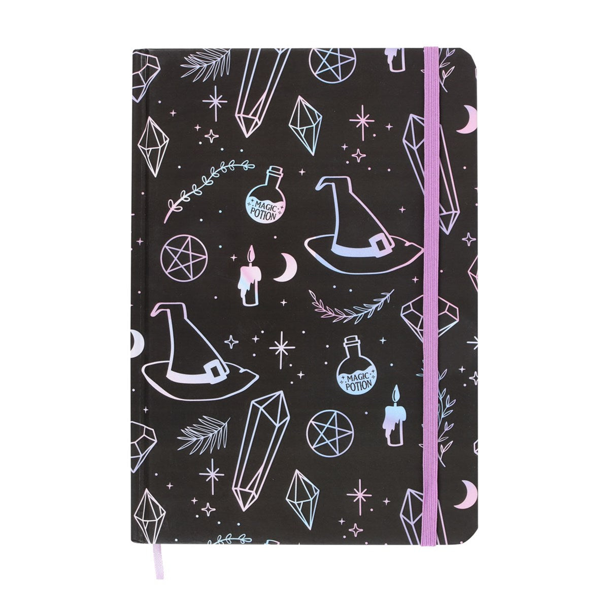 Notizbuch A5 Hexe Kristalle