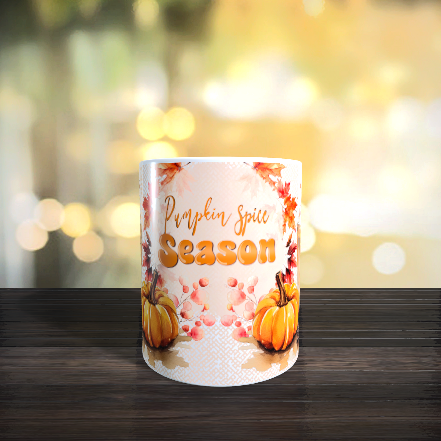 Tasse Herbst Autumn Kürbis Pumkon Season Blätter Tee Kaffee Mug Geschenk