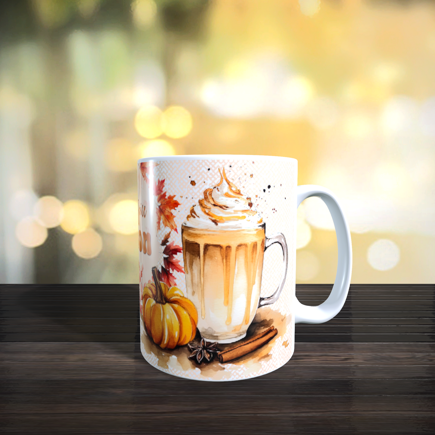 Tasse Herbst Autumn Kürbis Pumkon Season Blätter Tee Kaffee Mug Geschenk