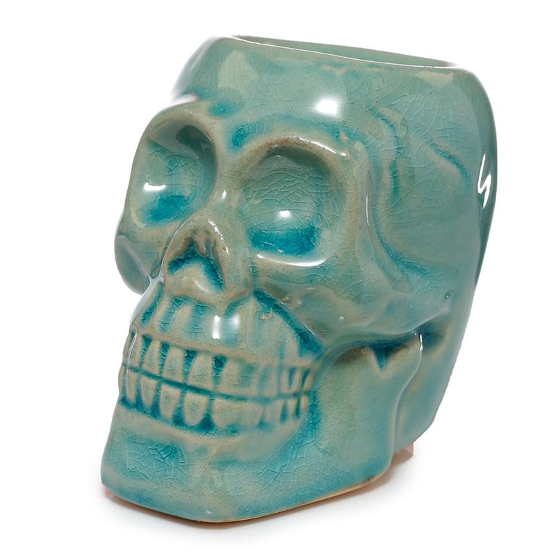 Eden Totenkopf kleine Duftlampe aus Keramik