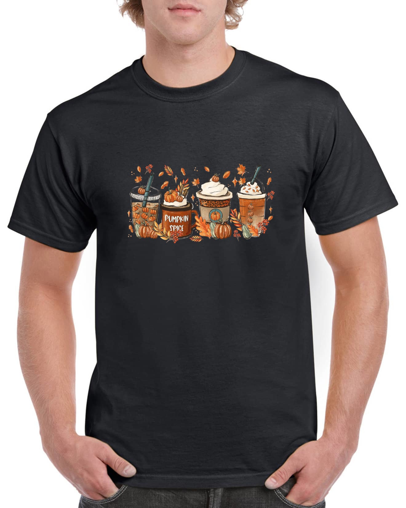 T-Shirt Herbst Autumn Kaffee Coffee Geschenk Kleidung