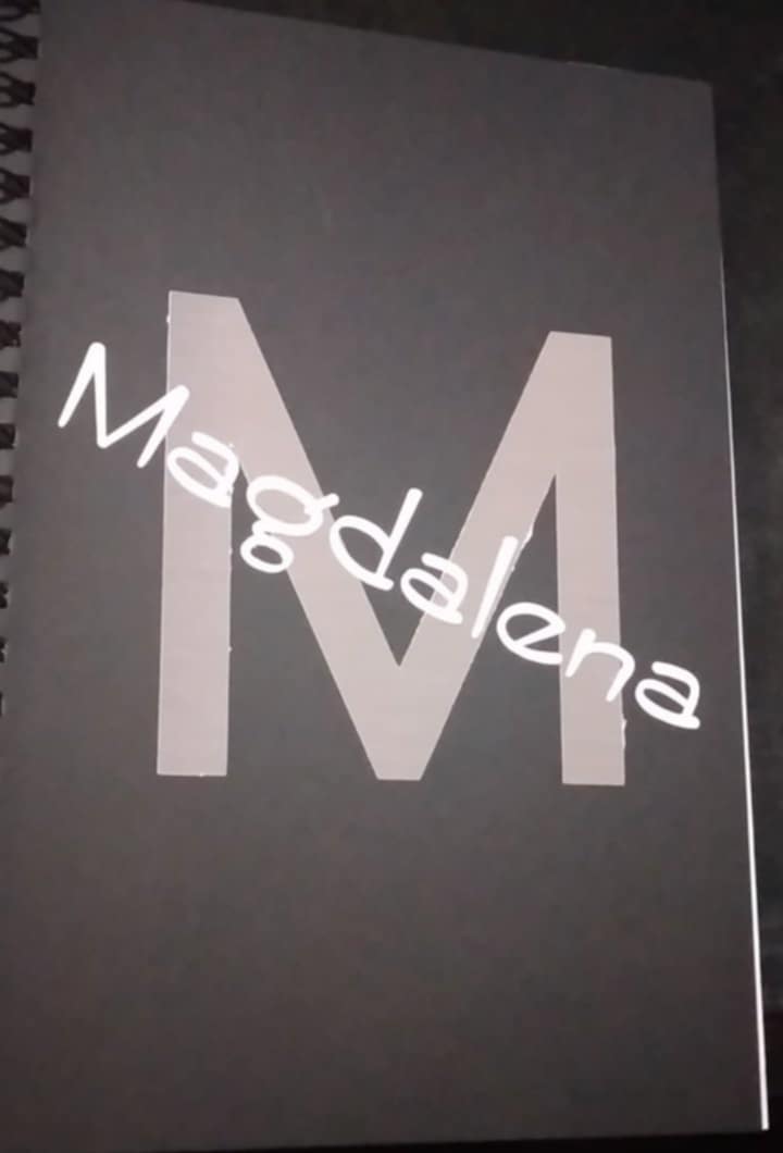 Notizbuch schwarz personalisiert