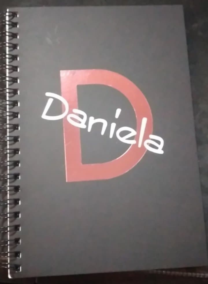 Notizbuch schwarz personalisiert