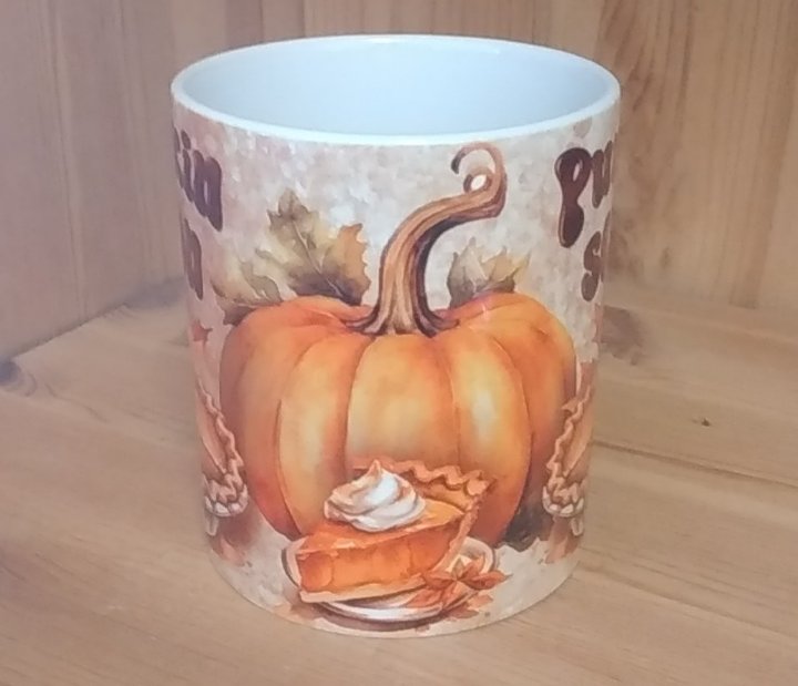 Tasse Herbst Autumn Kürbis Pumpkin Spice Kuchen Tee Kaffee Mug Geschenk