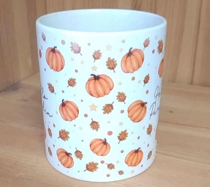 Tasse "Hello Pumpkin" Herbst Autumn Kürbis Tee Kaffee Mug Geschenk