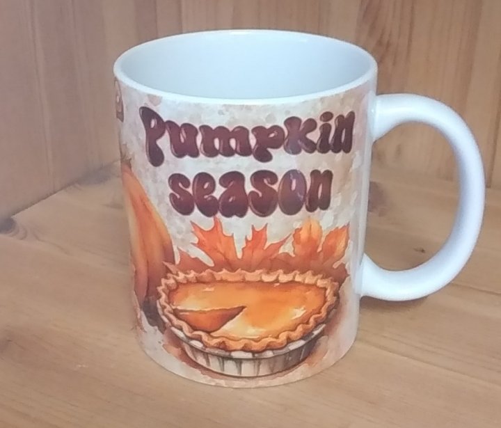Tasse Herbst Autumn Kürbis Pumpkin Spice Kuchen Tee Kaffee Mug Geschenk
