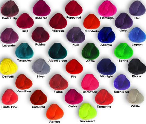 Direction Haarfarbe versch. Farben
