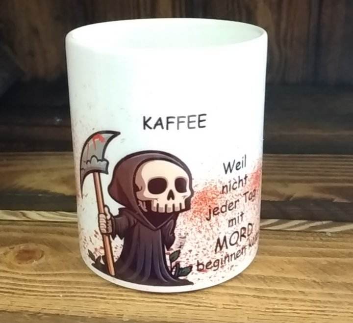 Sensemann Morgenmuffel Kaffee Tasse Mug