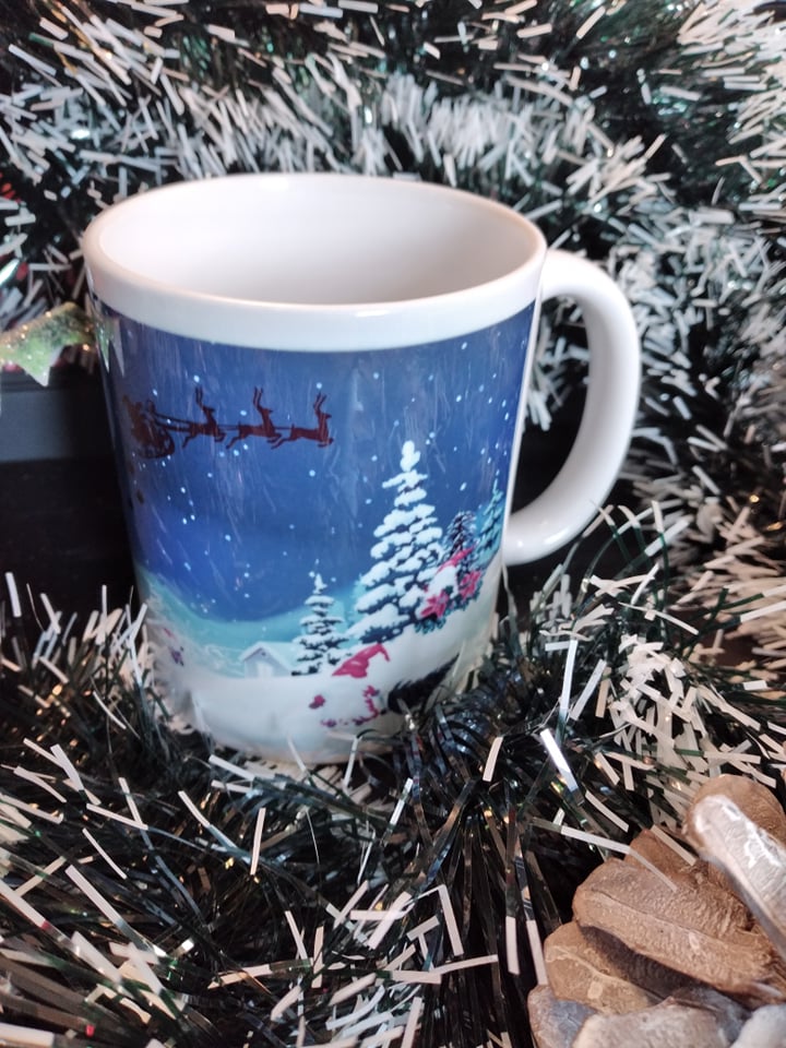 Tasse Weihnachten Winterlandschaft mit Wichtel Weihnachtslandschaft