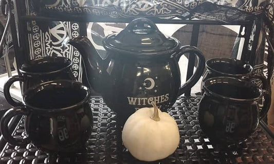 Black Magic Kaffee Set Geschenk Tee Coffee Kaffeekanne Kesseltasse Mug Cauldron