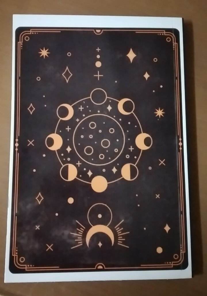 Notizbuch A6 Notebook Tarotkarten Mond Mondphasen The Moon Geschenk