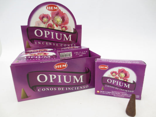 HEM Räucherkegel - Opium 10 Räucherkegel