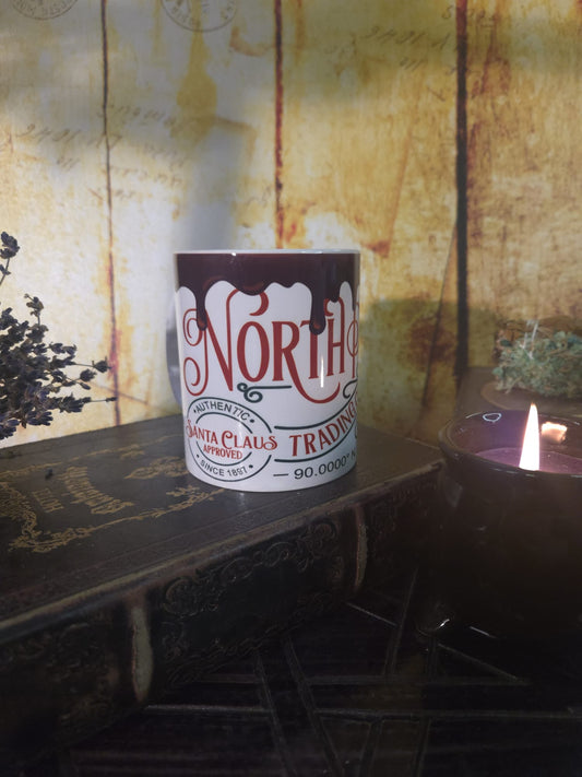 Weihnachtstasse Nordpol Schokolade