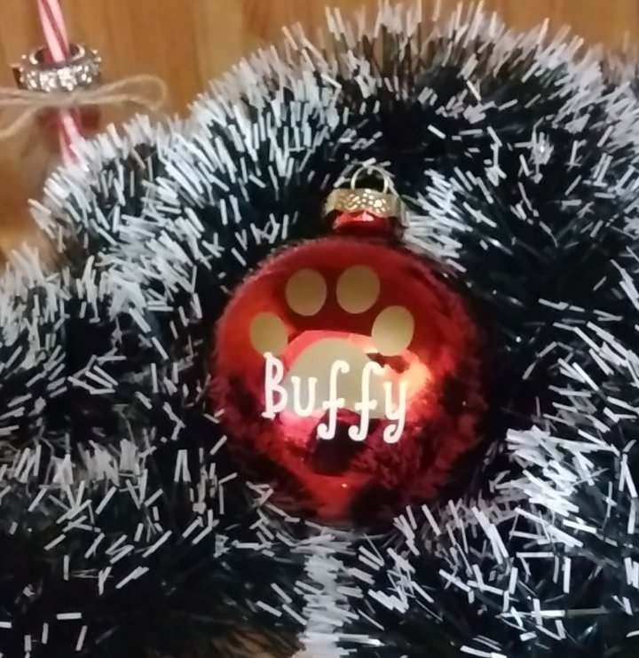 personalisierte Weihnachtskugel Name Tier Geschenk Weihnachten