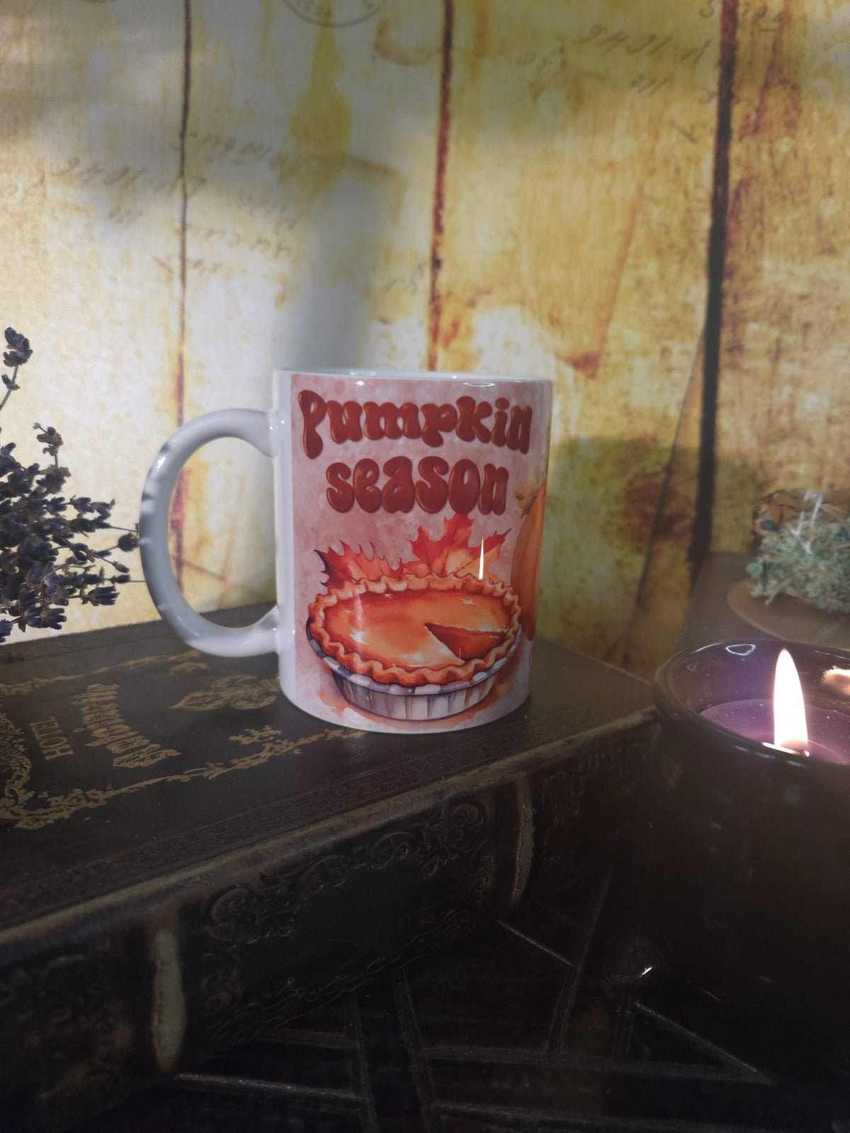Tasse Herbst Autumn Kürbis Pumpkin Spice Kuchen Tee Kaffee Mug Geschenk