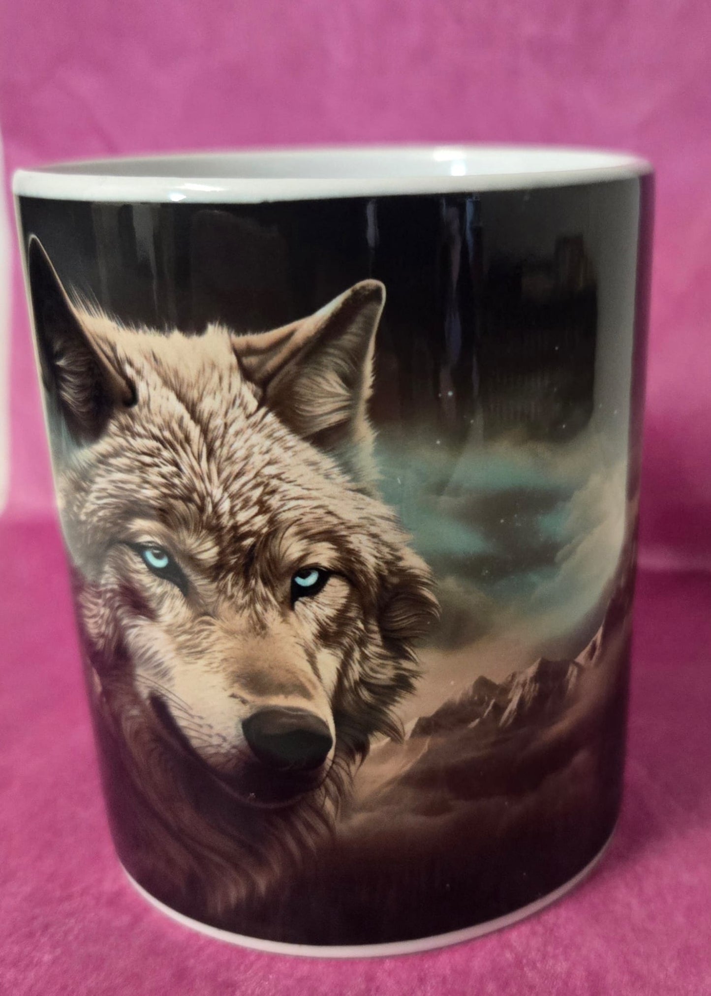 Tasse Mug Geschenk Wolf Mystic Magie Tier
