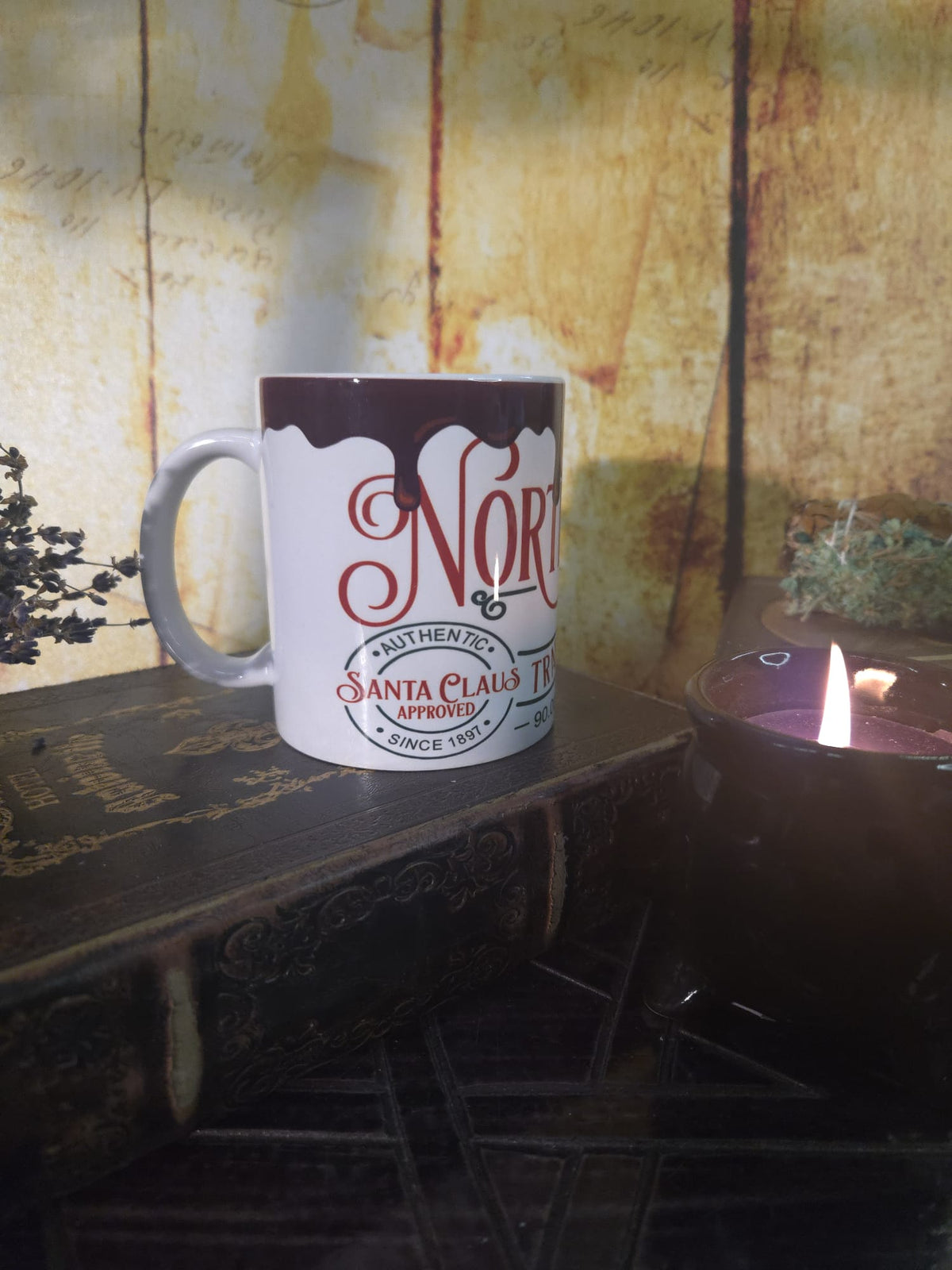 Weihnachtstasse Nordpol Schokolade