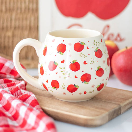 Tasse mit Apfeldruck