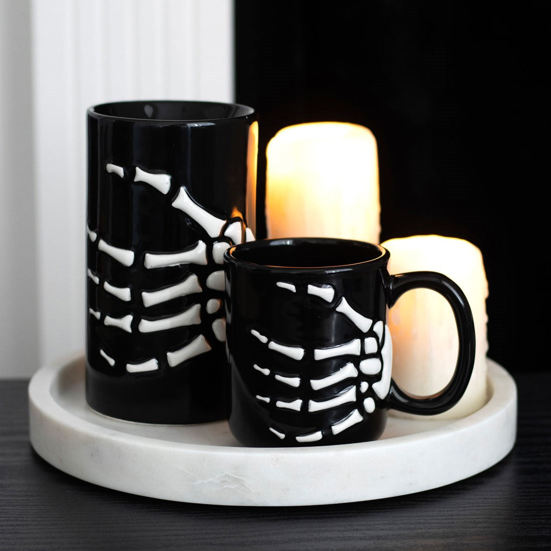 Skelett Hand Tasse