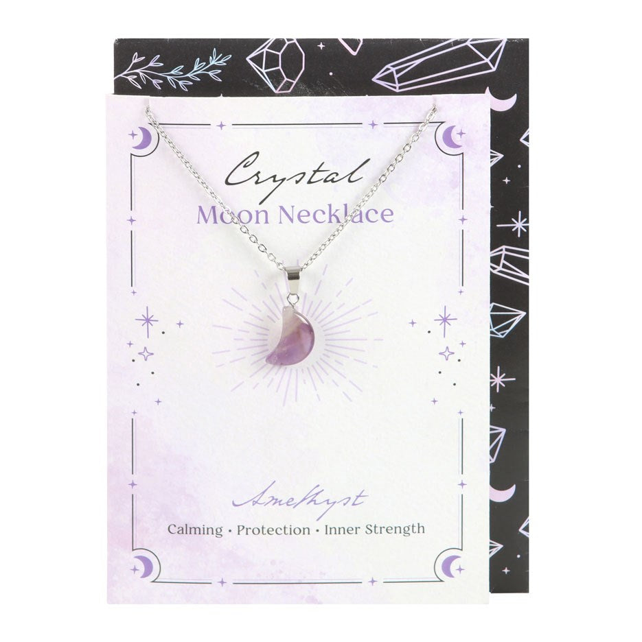 Magische Kristall Mond Kette (verschiedene Kristalle)