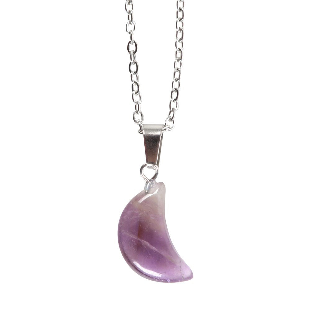 Magische Kristall Mond Kette (verschiedene Kristalle)