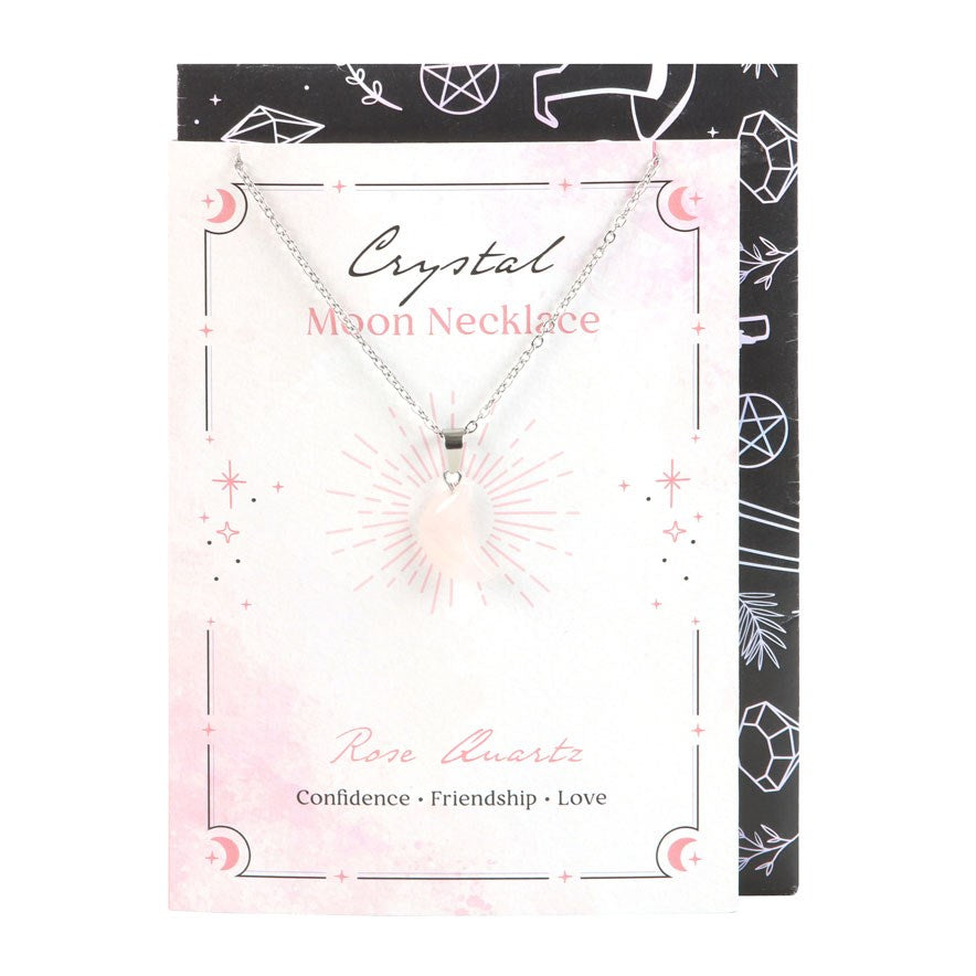 Magische Kristall Mond Kette (verschiedene Kristalle)