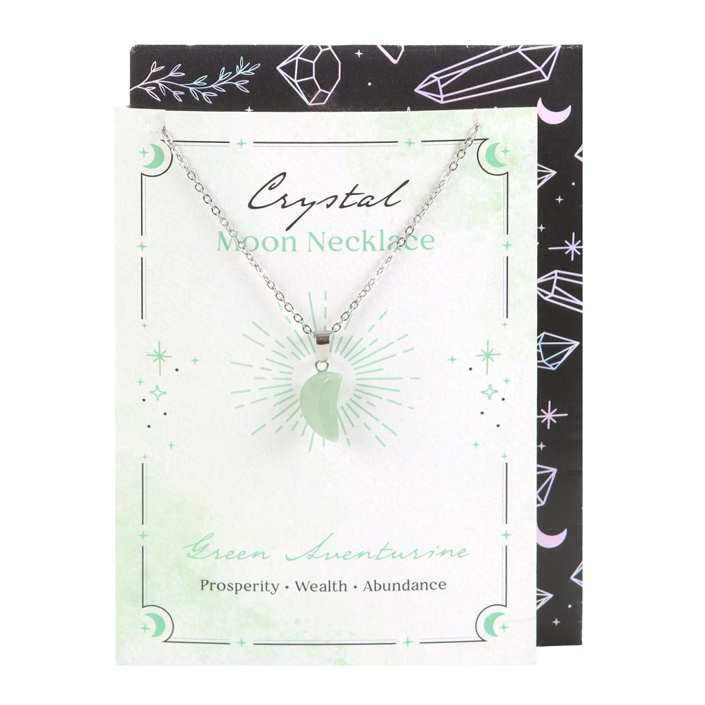Magische Kristall Mond Kette (verschiedene Kristalle)