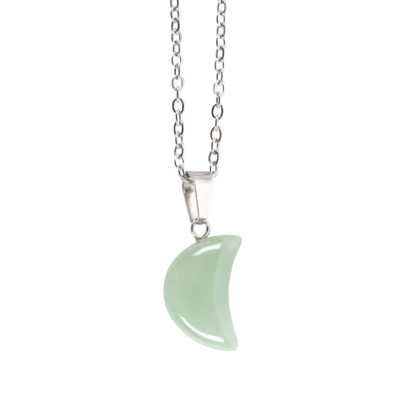 Magische Kristall Mond Kette (verschiedene Kristalle)