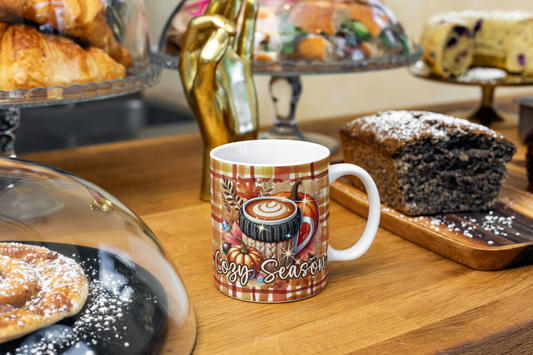 Tasse Herbst Autumn Kürbis Pumkin Cozy Season Tee Kaffee Mug Geschenk