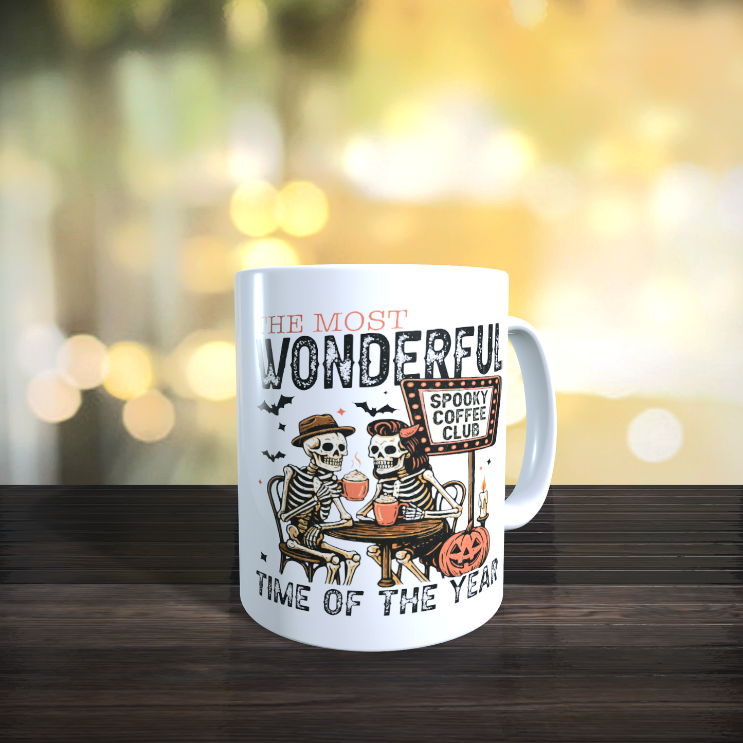 Tasse Herbst Autumn Wonderfultime Halloween Tee Kaffee Mug Geschenk