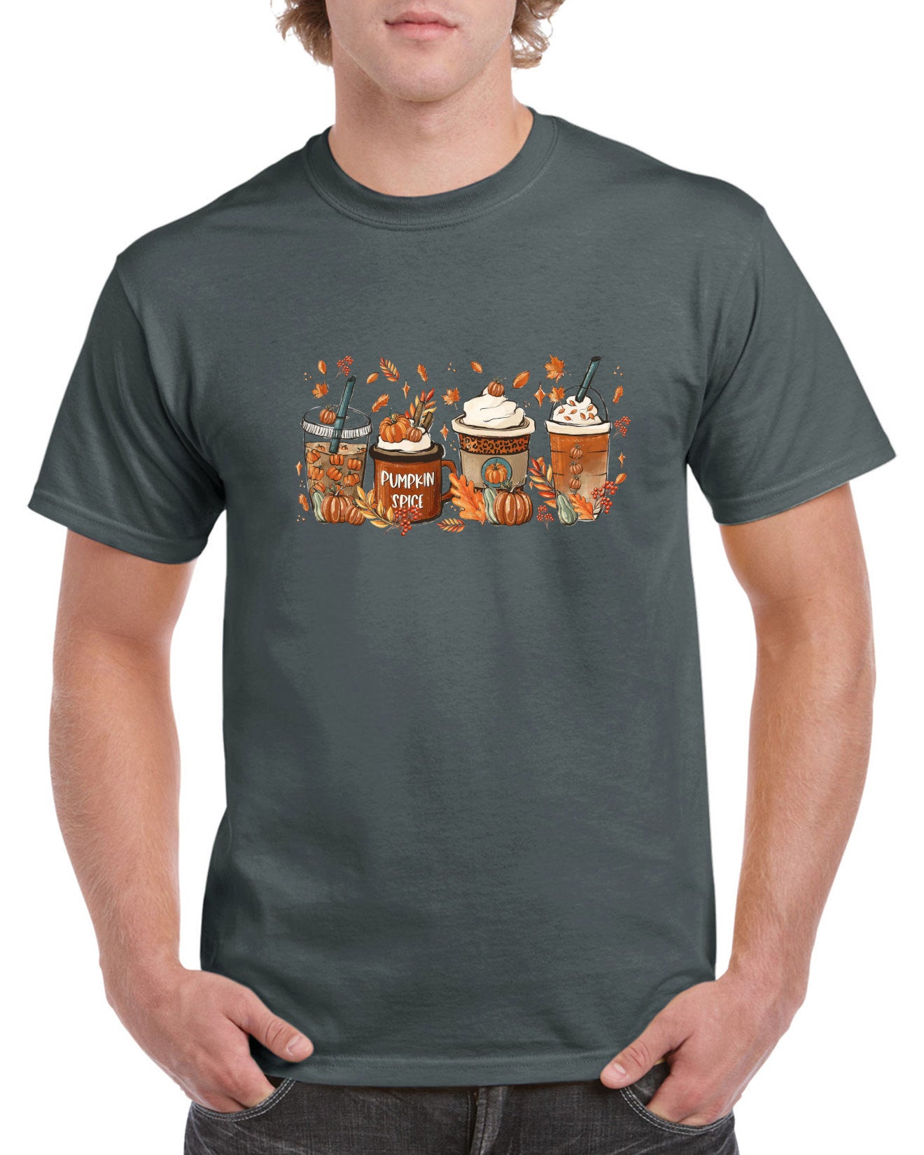 T-Shirt Herbst Autumn Kaffee Coffee Geschenk Kleidung