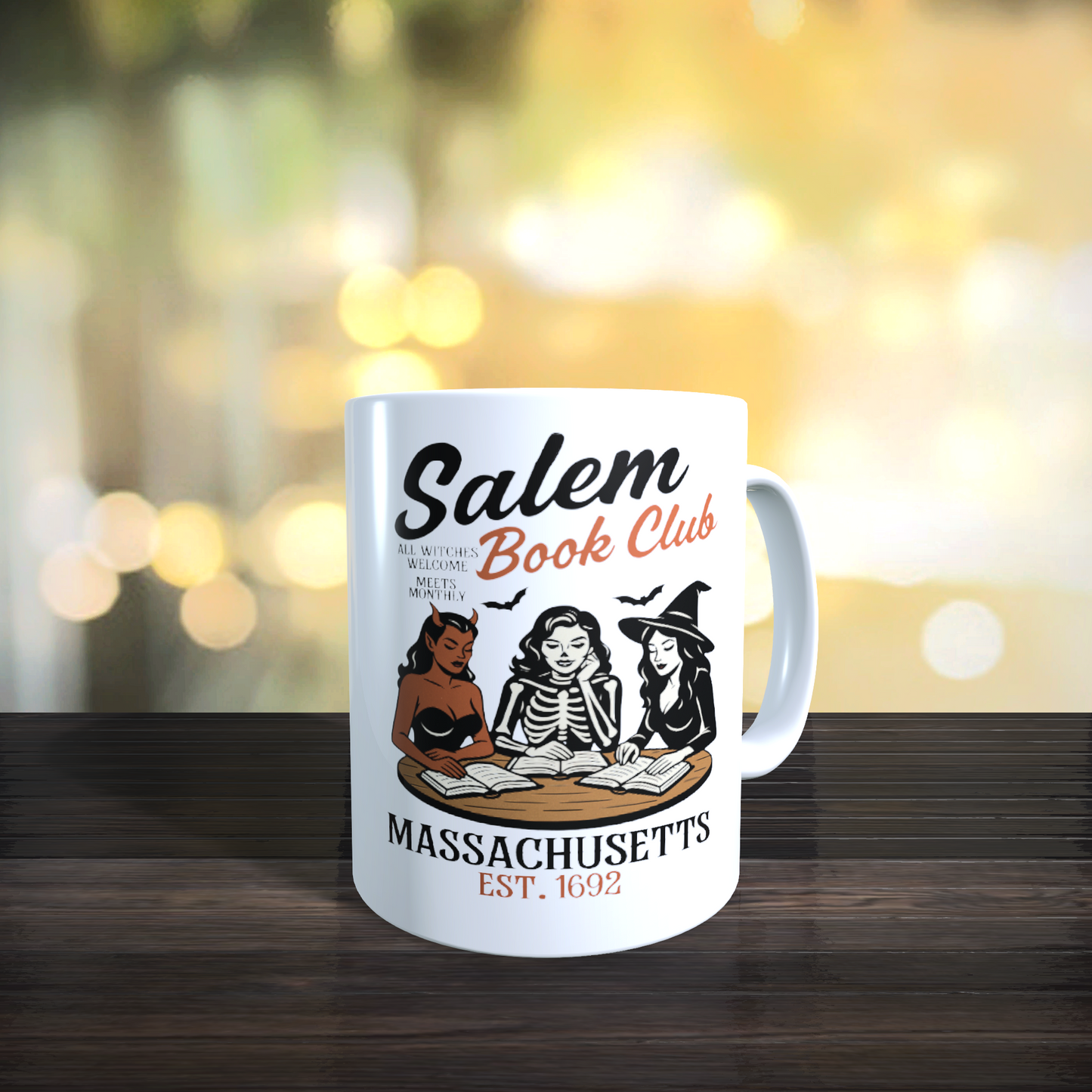 Tasse Herbst Autumn Salem Bookstore Tee Kaffee Mug Geschenk