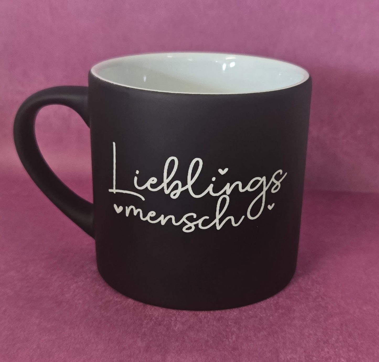 Lieblingsmensch Tasse 180 ml – Kleine Keramiktasse – Geschenk für Freundin, Partner oder Herzensmensch