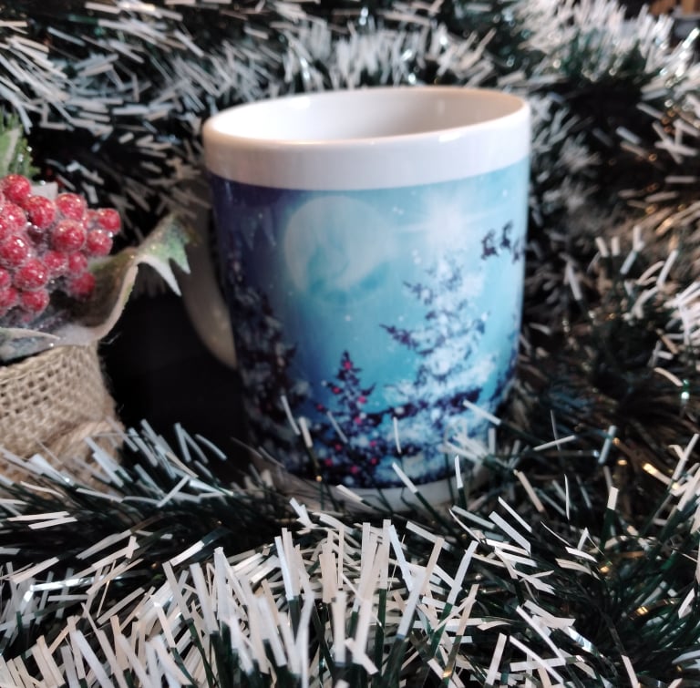 Tasse Weihnachtslandschaft Winterzauber Geschenk