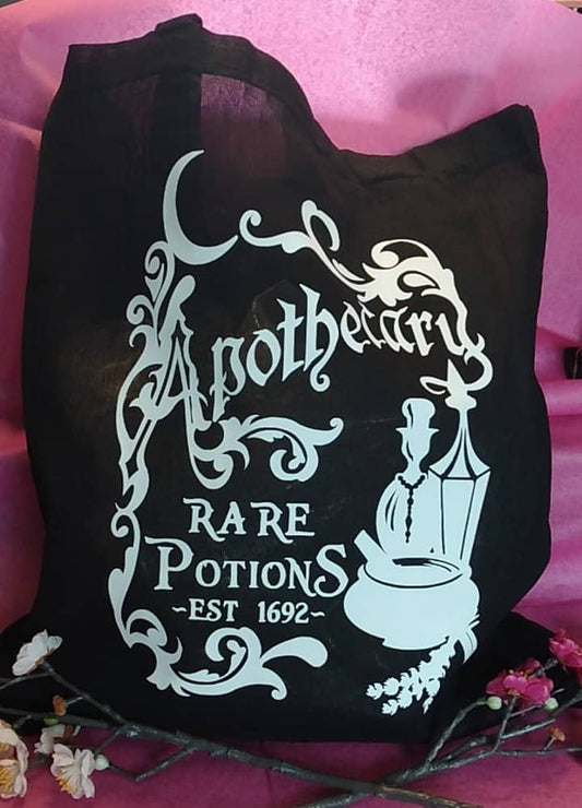 Stofftasche Jutebeutel Baumwolle wiederverwendbar Geschenk Motiv Apothecary Potions