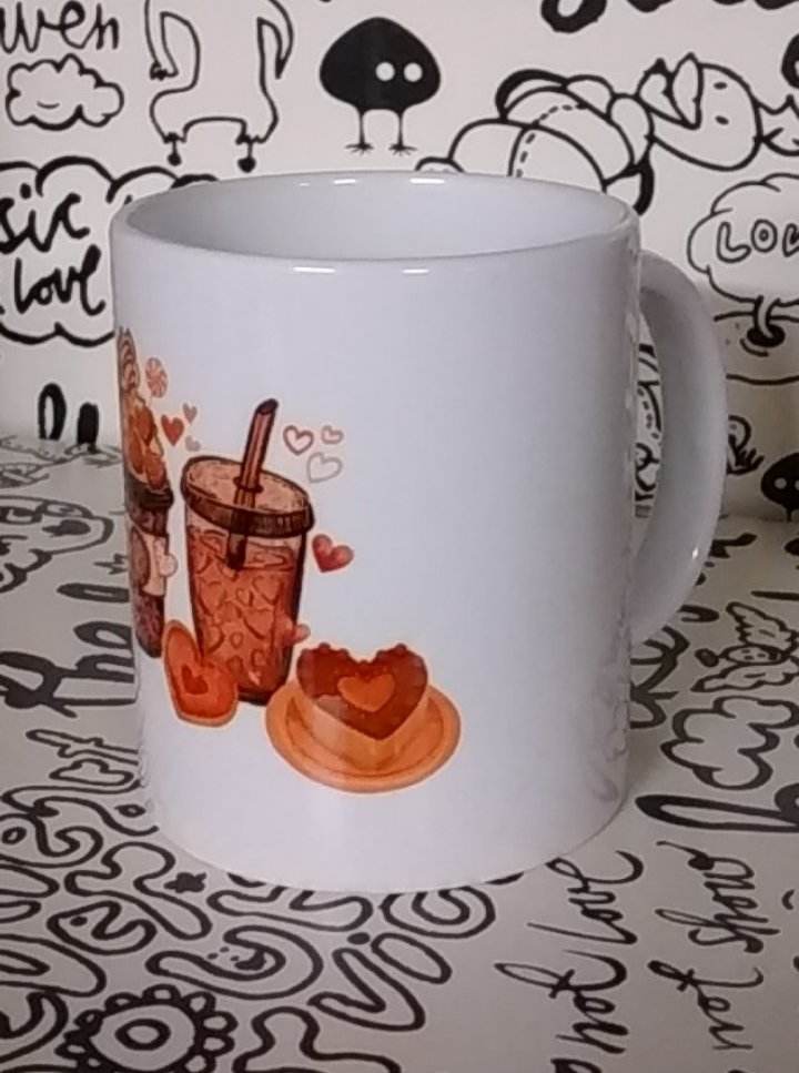 Tasse Geschenk Valentinstag Herz Süss Getränke