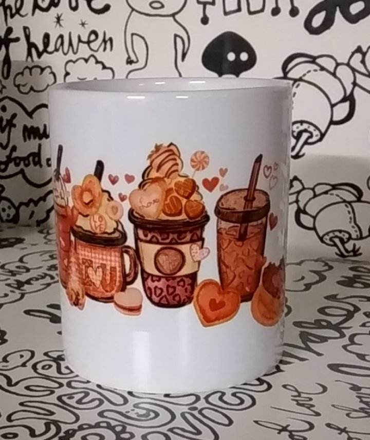 Tasse Geschenk Valentinstag Herz Süss Getränke
