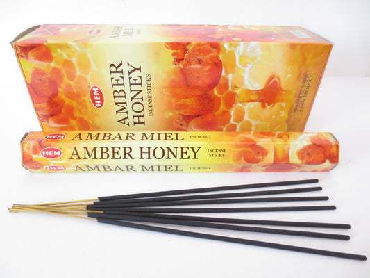HEM Honig Amber 20 Räucherstäbchen