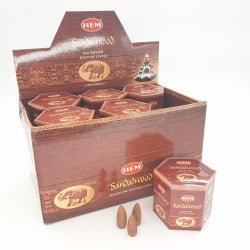 HEM Rückflusskegel Sandelholz 40 Räucherkegel