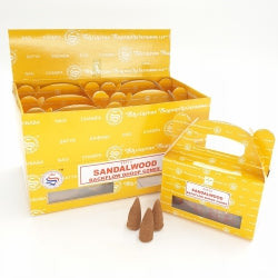 SATYA Rückflusskegel Sandelholz 24 Stück